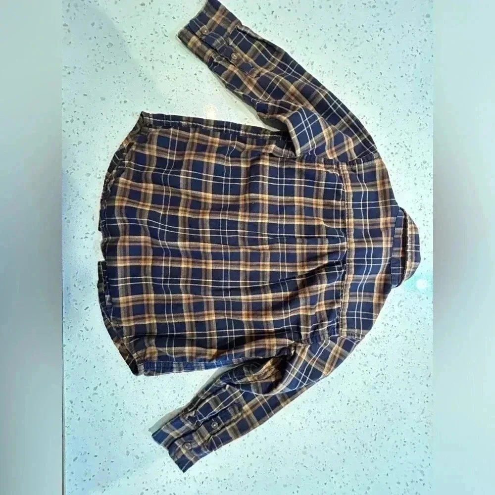 Baby gap plaid long sleeve button down 2T